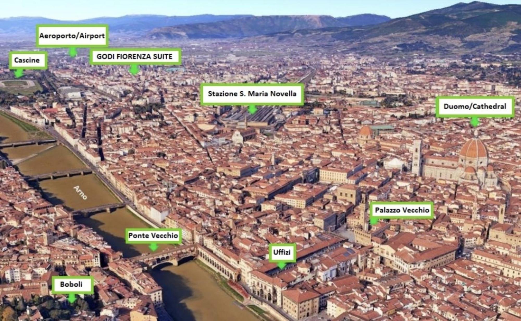 Godi Fiorenza Suite - Duomo A 15 Minuti E Aeroporto A 4 Minuti Con Tramvia T2 Флоренция Экстерьер фото